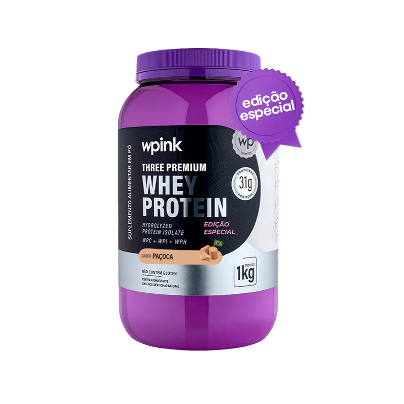 Three Premium Whey Protein Paçoca 3W - (1kg)